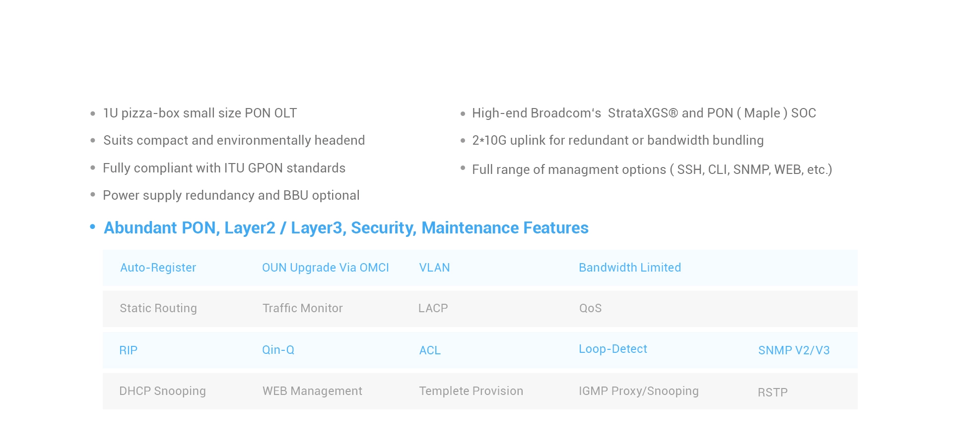 Key Features