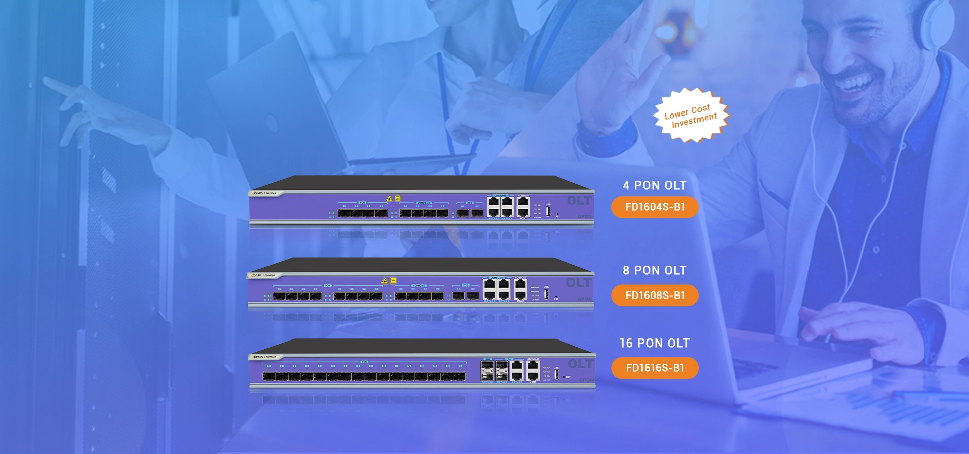 Rapid FTTH Construction with Pizza-Box GPON OLT