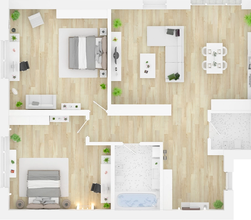 Flat Floor Apartment