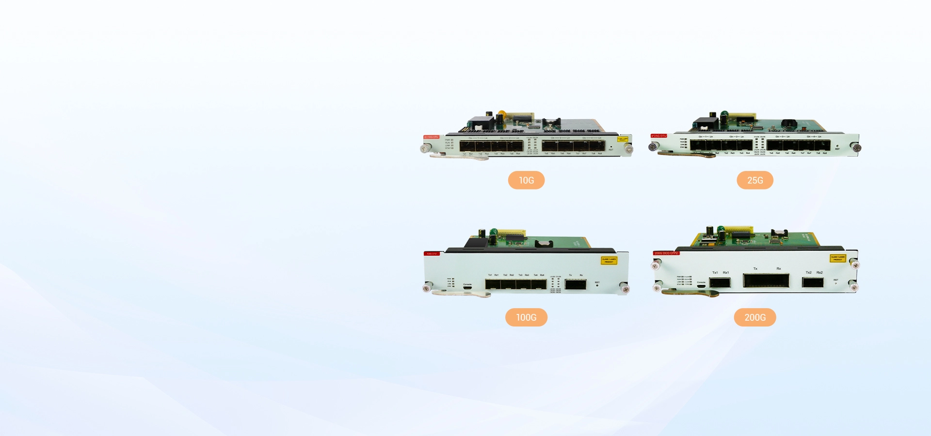 10G/25G/100G/200G Equipment, Adapt to Different Bandwidth