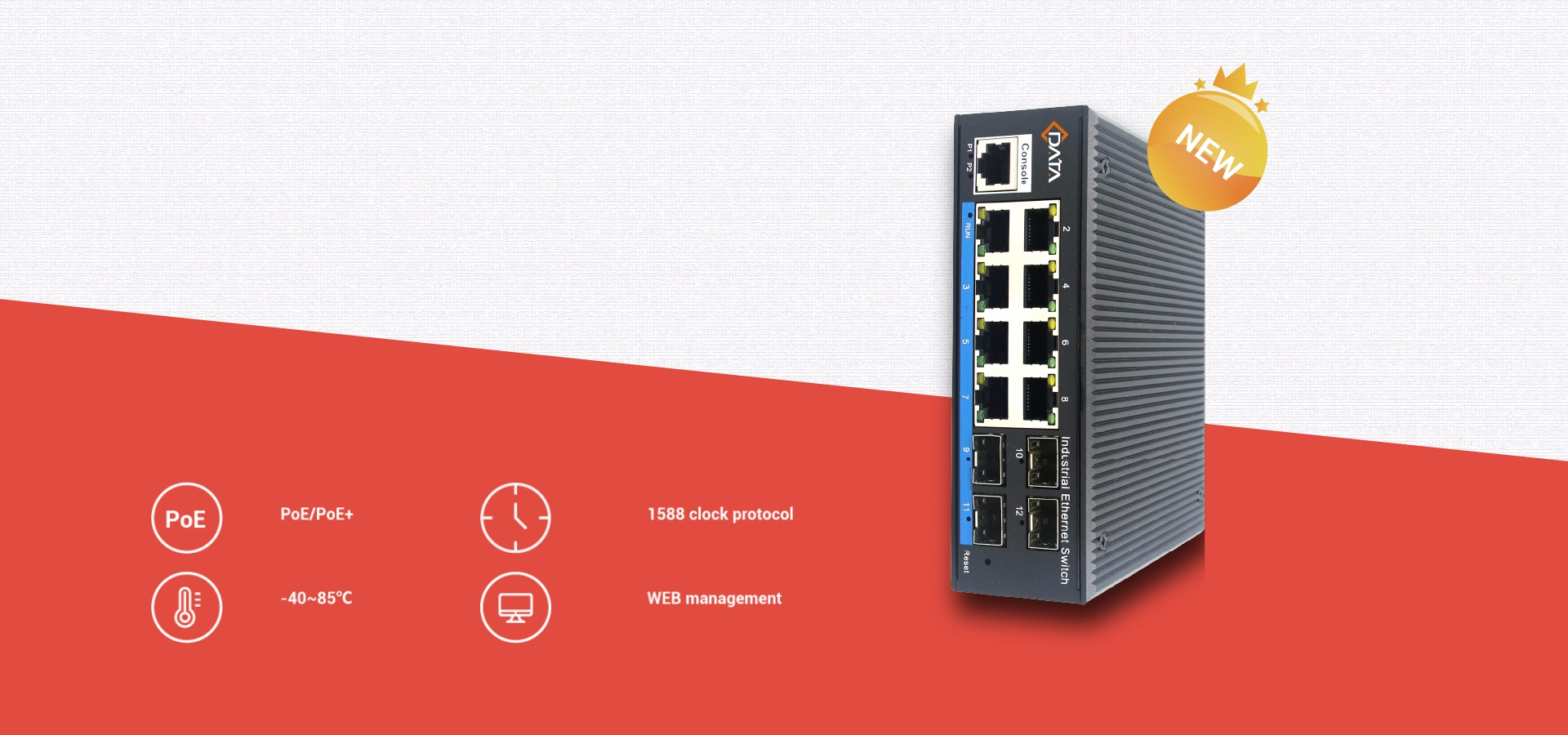 L2 Industrial Managed PoE Switch