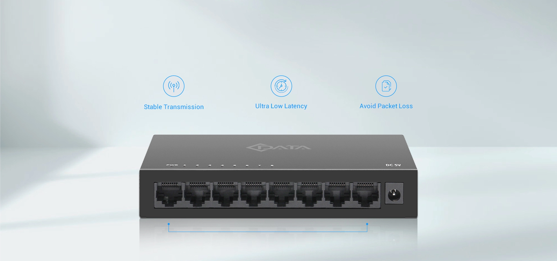 Eight-Core Ethernet Ports, Stable Transmission