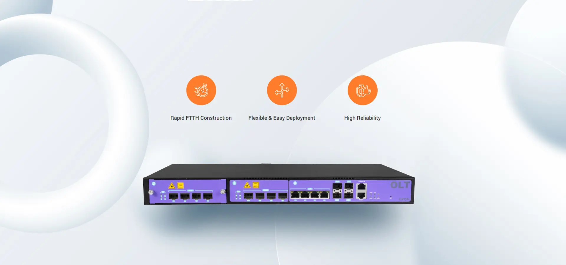 8PON Ports EPON OLT