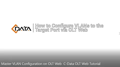 Master VLAN Configuration on OLT Web | C-Data OLT Web Tutorial