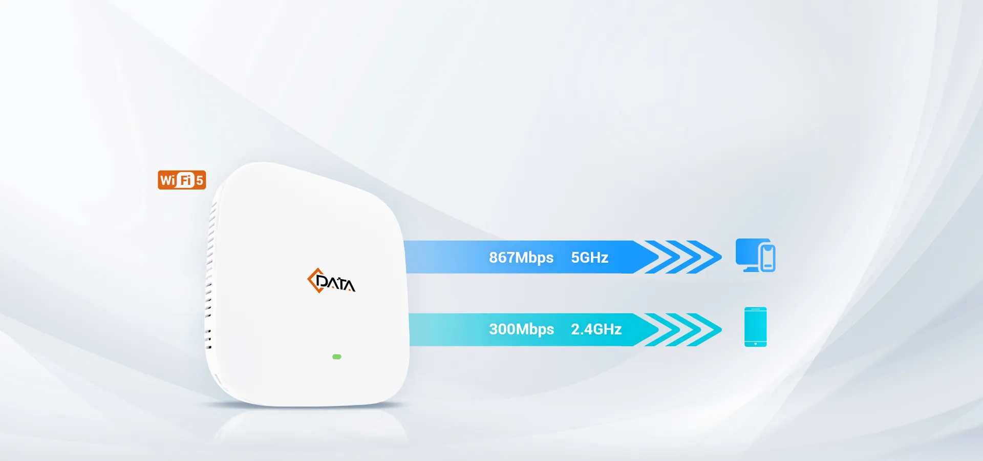 Lightning-Fast Wi-Fi 5 with Seamless Roaming