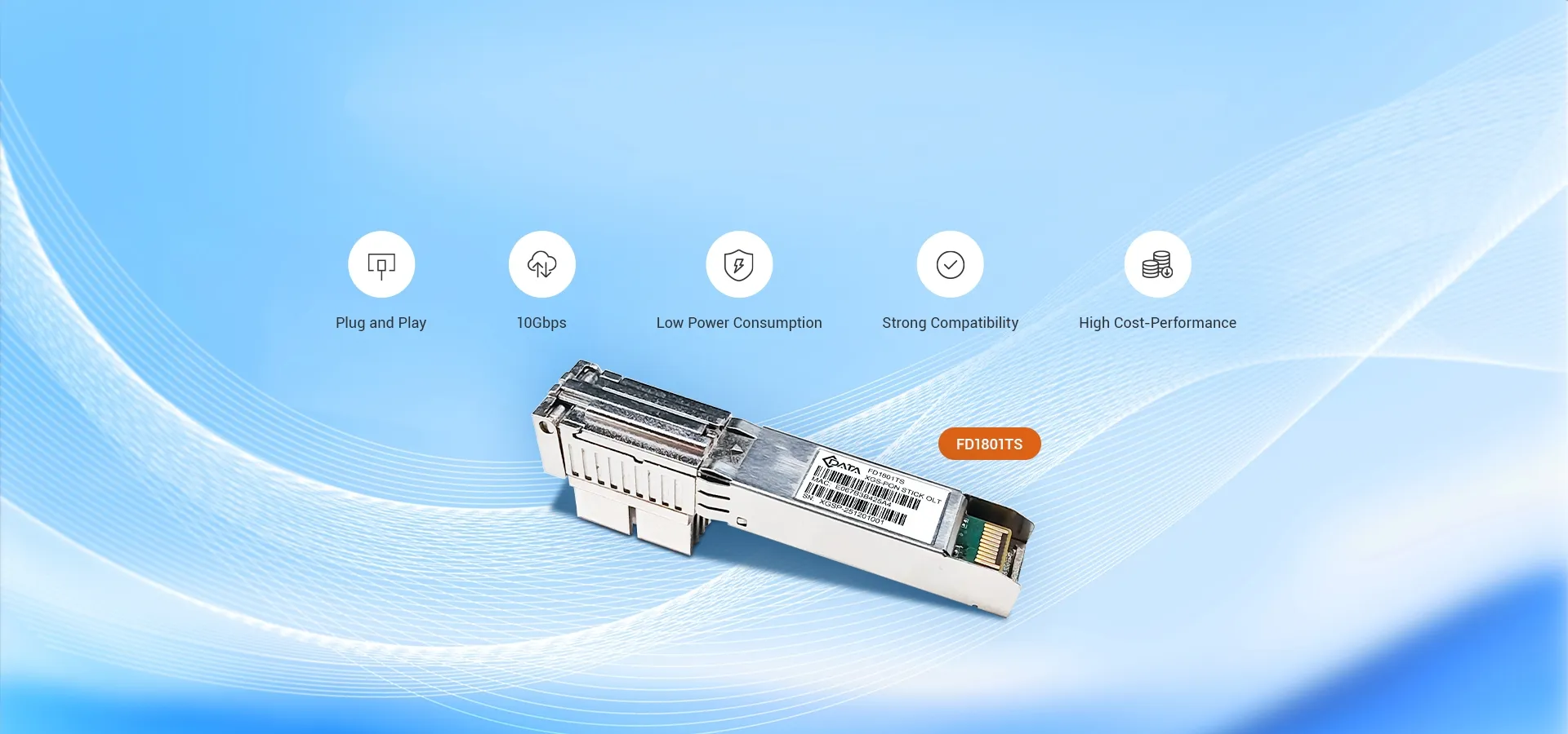 C-Data XGS-PON OLT SFP+ Stick with MAC