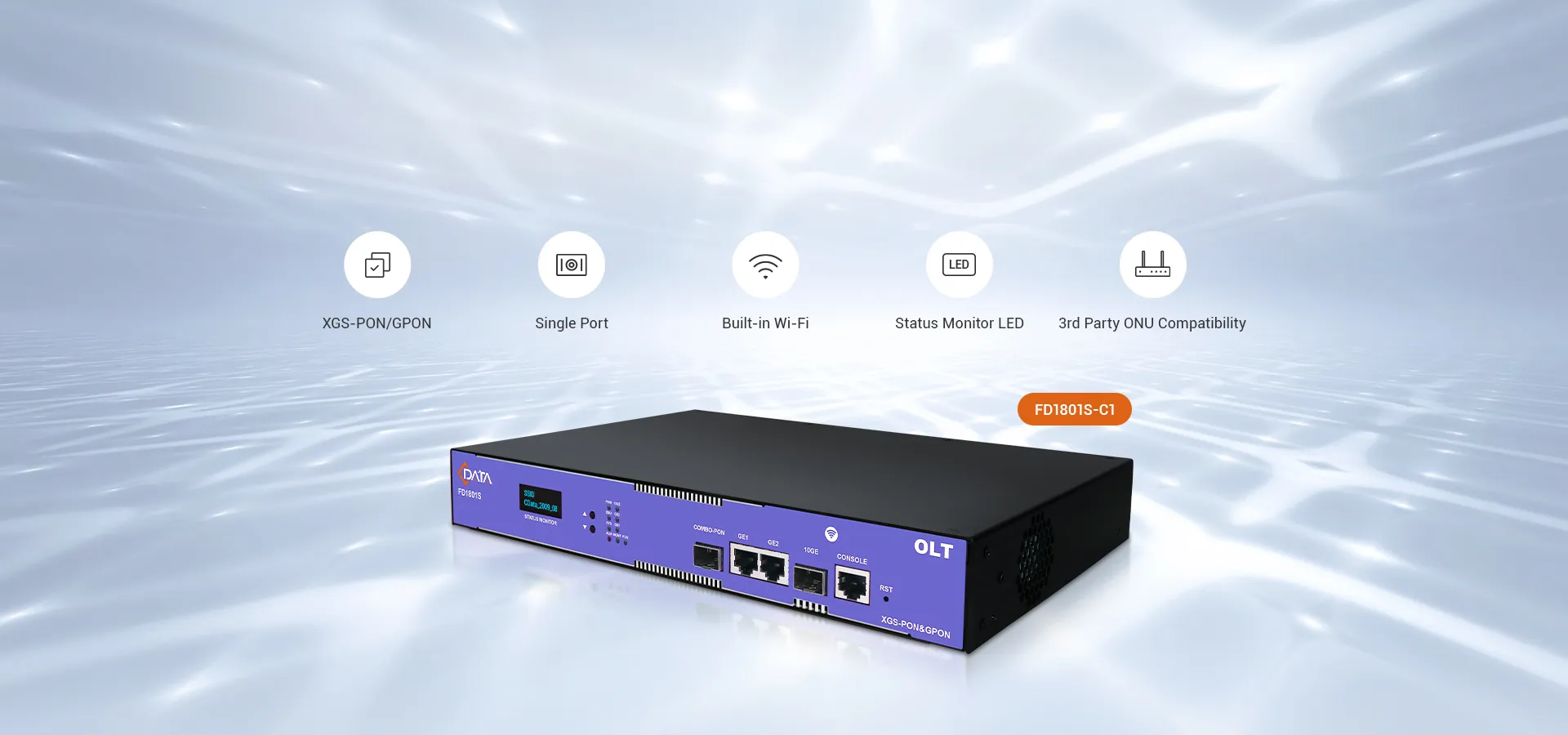 C-Data 10G Combo PON OLT with GPON and XGS-PON Support