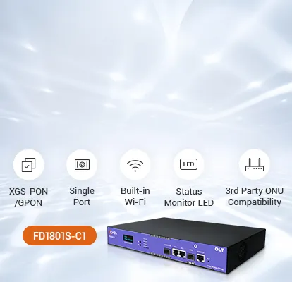 C-Data 10G Combo PON OLT with GPON and XGS-PON Support
