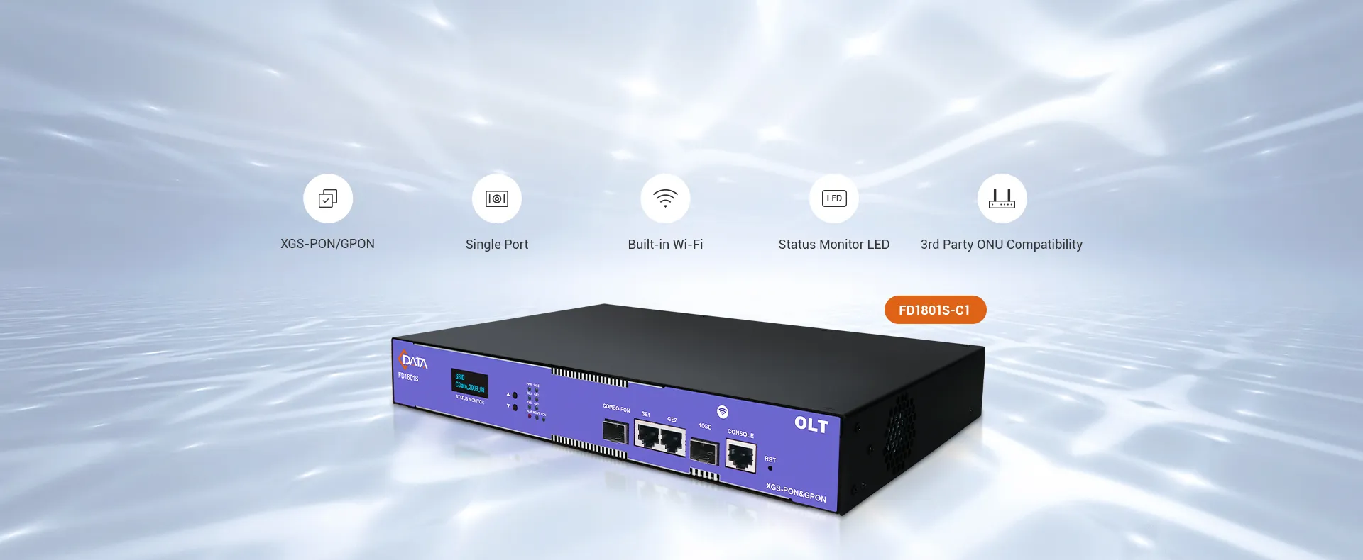 C-Data 10G Combo PON OLT with GPON and XGS-PON Support