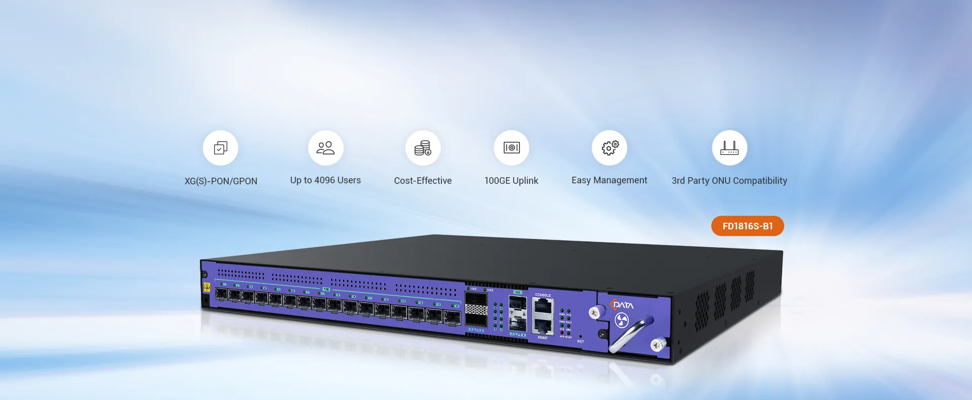 C-Data Combo PON OLT - GPON and XG(S)-PON Ready