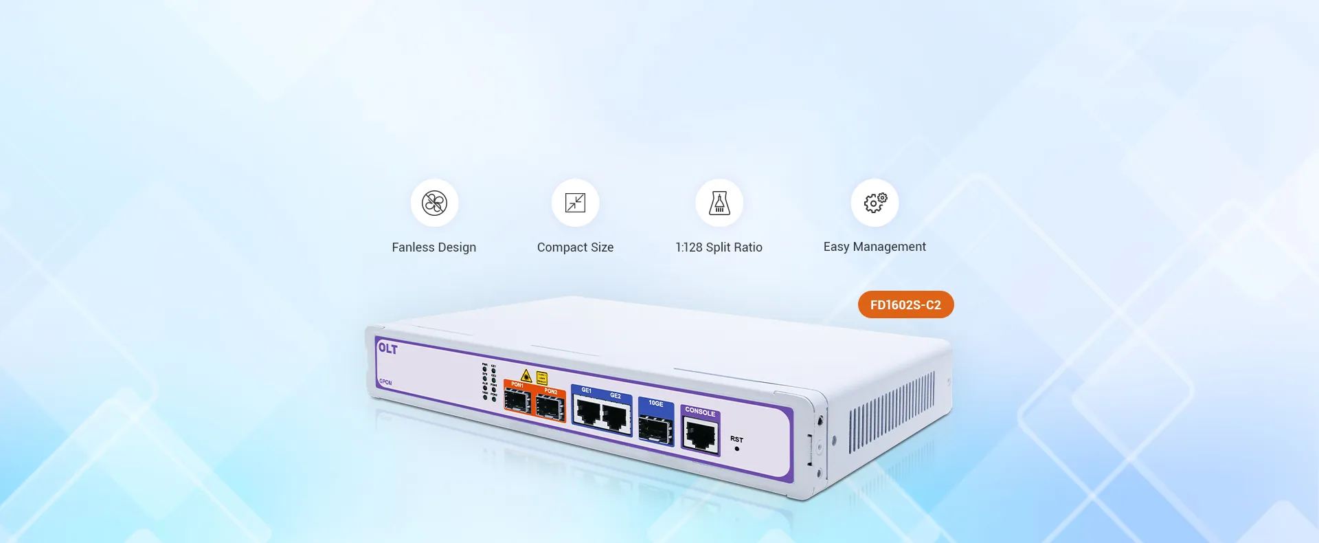 C-Data 2-Port Mini GPON OLT